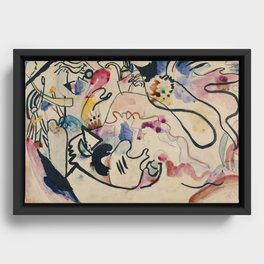 Wassily Kandinsky Aquarell Nr. 8 ‘Jüngster Tag’ (1911) Framed Canvas
