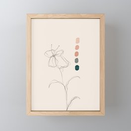 A Floral Palette Framed Mini Art Print