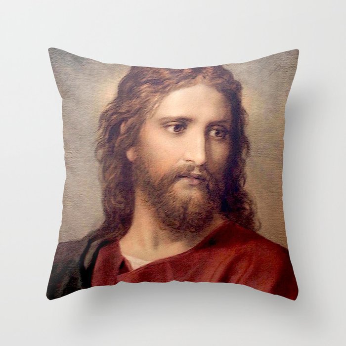 Heinrich Hofmann Christ 1889 Throw Pillow