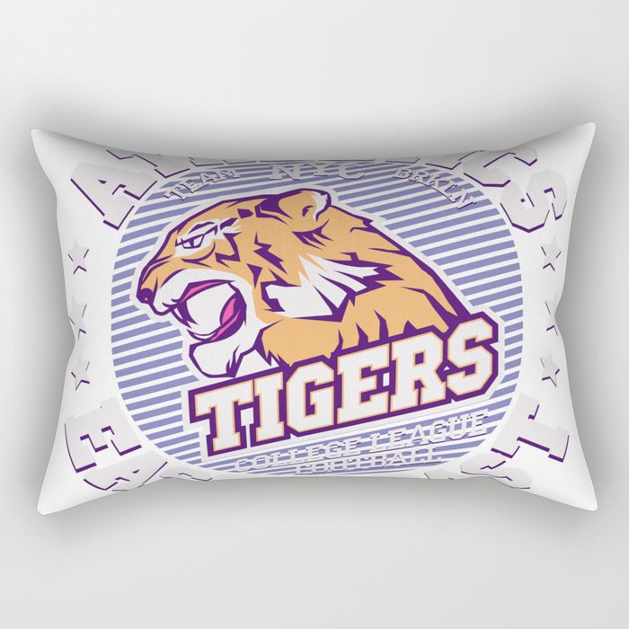 Angry Tiger Sport Rectangular Pillow