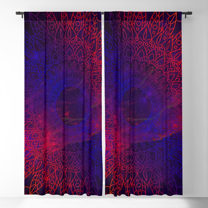 Cosmic mandala #5 Blackout Curtain