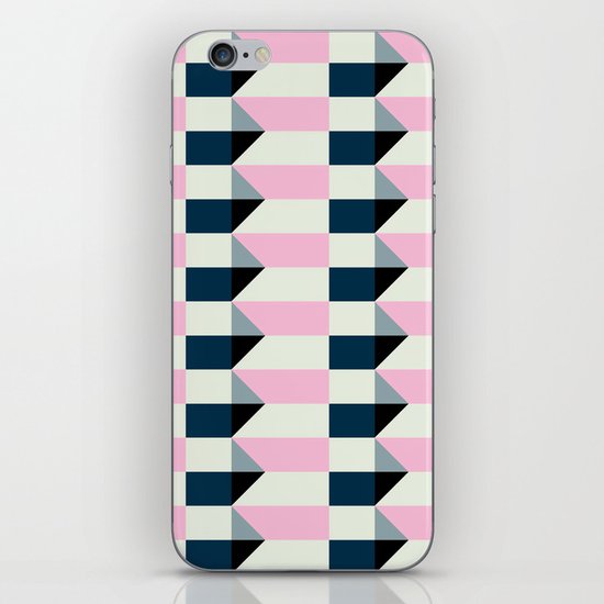Crispijn Pink & Blue iPhone & iPod Skin