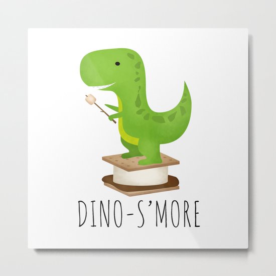 Dino-S'more Metal Print