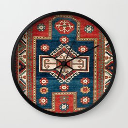 Fakhralo Kazak  Southwest Caucasus Niche Rug Print Wall Clock