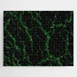Cracked Space Lava - Glitter Green Jigsaw Puzzle