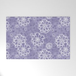 Blueberry Smoothie Meadow Flowers Welcome Mat