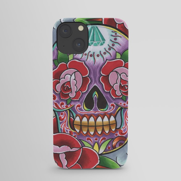 sugar skull iPhone Case