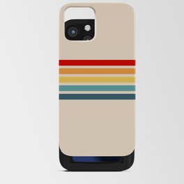 Takaakira - Classic Rainbow Retro Stripes iPhone Card Case