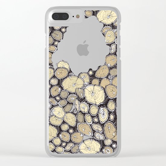 WOOD Clear iPhone Case