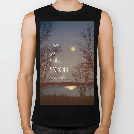 To the Moon and Back Biker Tank