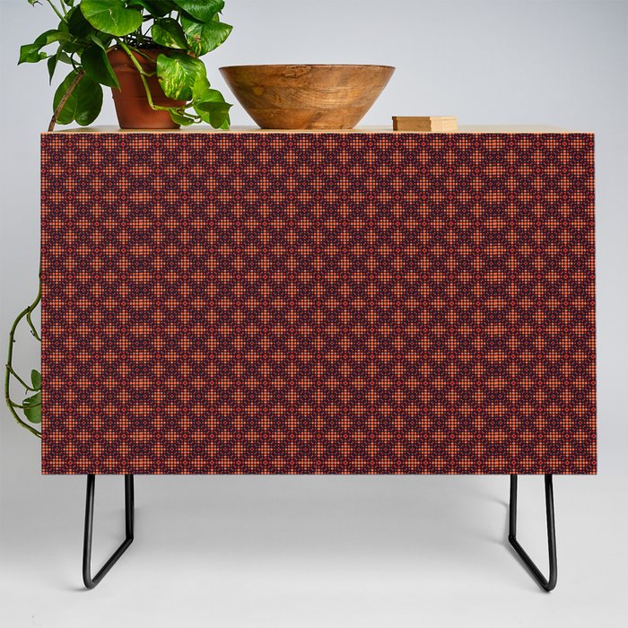 Abstract 3D Illustration of Modern Pattern Credenza