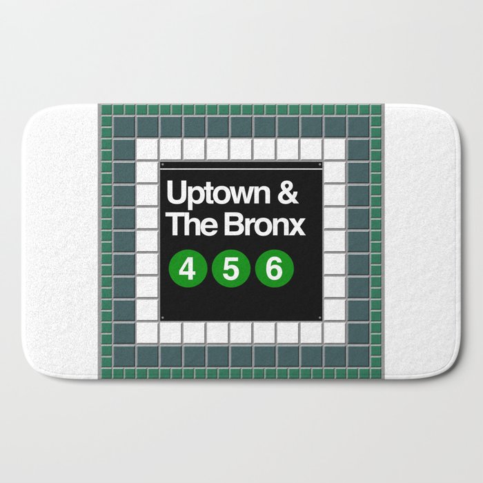 NY Metro Subway Bath Mat by Designer Me