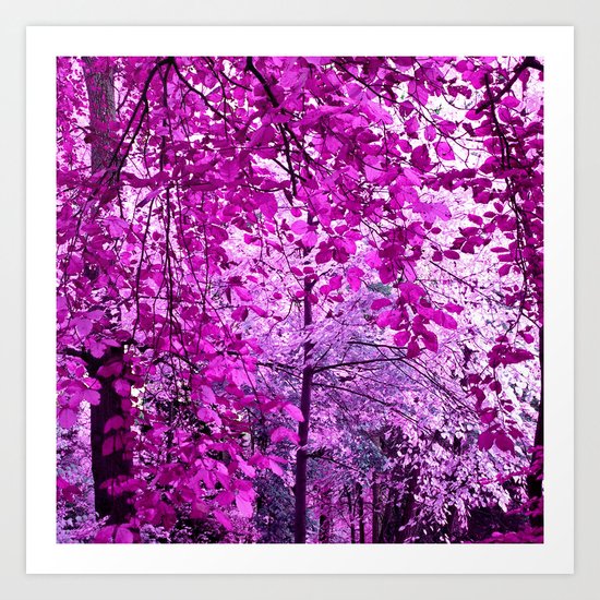 purple forest II Art Print