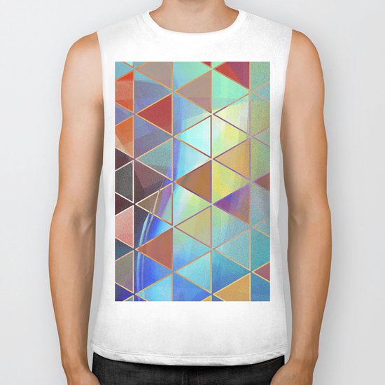 triangle wave Biker Tank