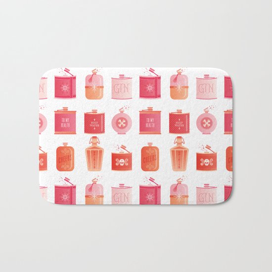 Flask Collection – Pink/Peach Ombré Palette Bath Mat