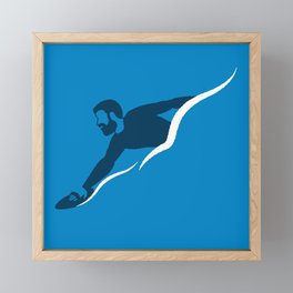 Bodysurfer forever Framed Mini Art Print