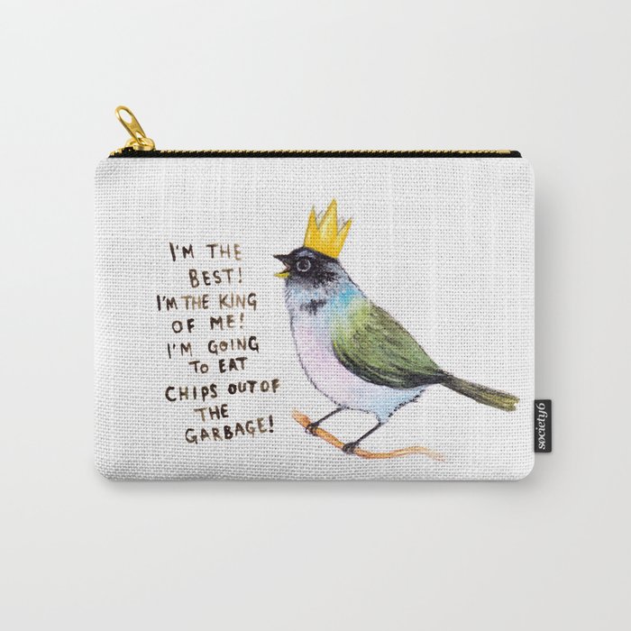 trash bird self affirmations Carry-All Pouch