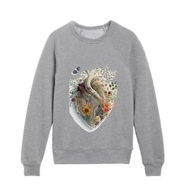 Flowers From the Heart, Love's Embrace Kids Crewneck