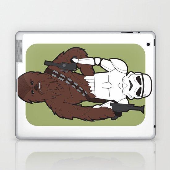 Chewbacca and Stormtrooper Laptop & iPad Skin