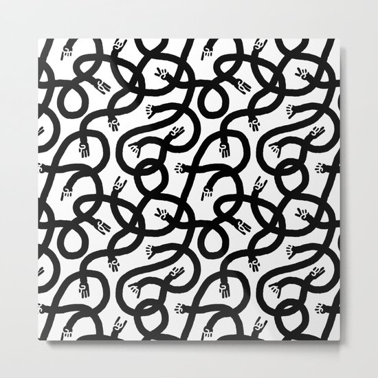 Hands Hands Hands Metal Print
