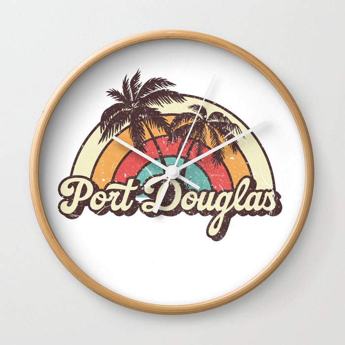 Port Douglas beach city Wall Clock