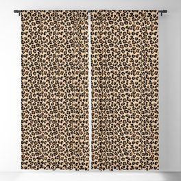 Leopard Print, Black, Brown, Rust and Tan Blackout Curtain