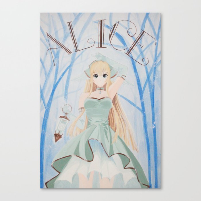 Fairy in the mysterious forest Canvas Print