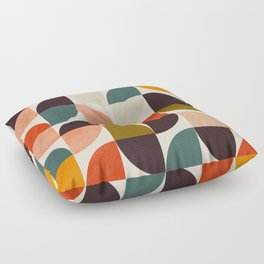 bauhaus mid century geometric shapes 9 Floor Pillow