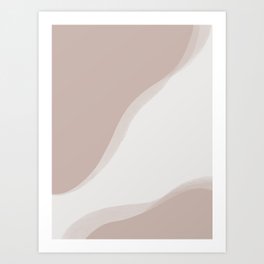Neutral Toned Abstract Figures 2 Art Print