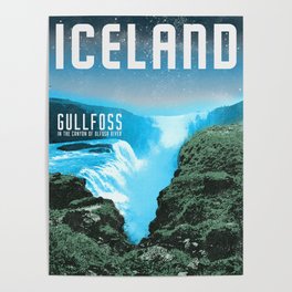 Iceland: Gullfoss Poster