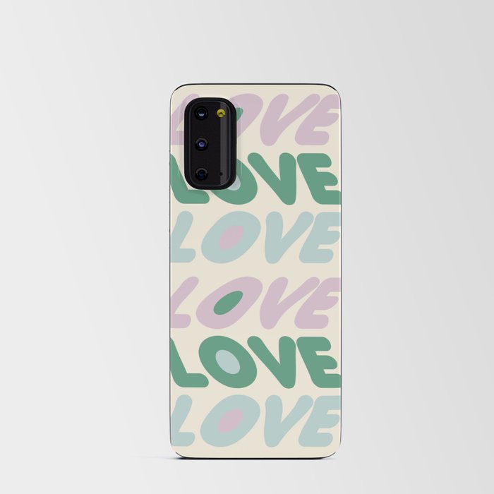 Abstraction_LOVE_TYPOGRAPHY_SMOOTH_WAVE_POP_ART_0317A Android Card Case