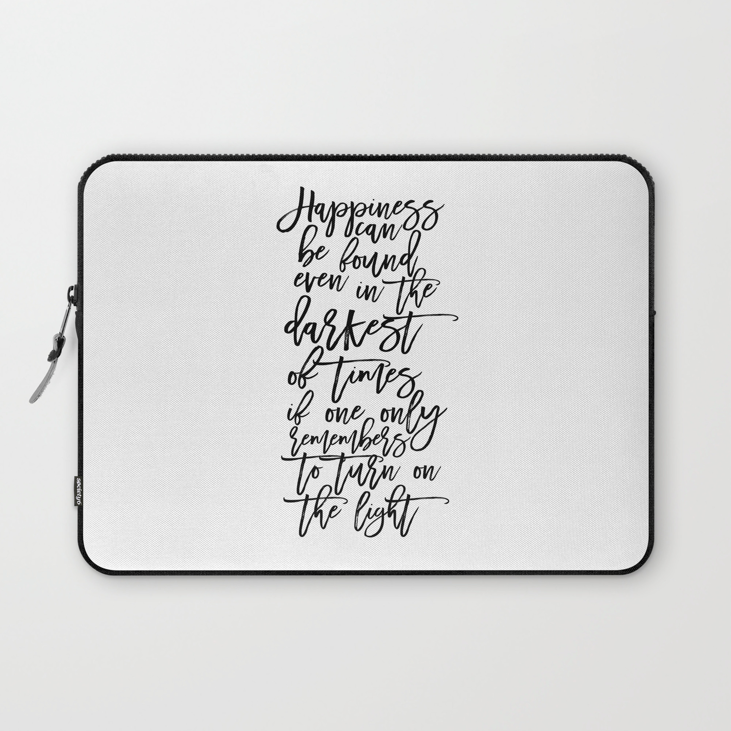 Albus Dumbledore Quotes Happiness Can Be Found Even In The Darkest Of Times Wall Art Laptop Sleeve By Milos955 Society6