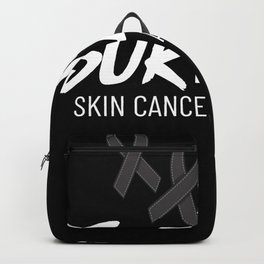 Melanoma Skin Cancer Black Ribbon Treatment Backpack