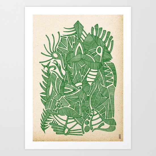 - green hope - Art Print