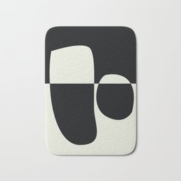 // Reverse 02 Bath Mat | Matisse, Collage, Contemporary, Simple, Art, Cut Out, Shapes, Illustration, Black, Modern 
