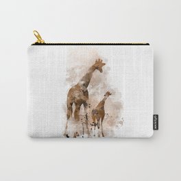 Giraffe and Baby Carry-All Pouch