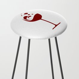 Red Wine Glass Fashion Design Counter Stool