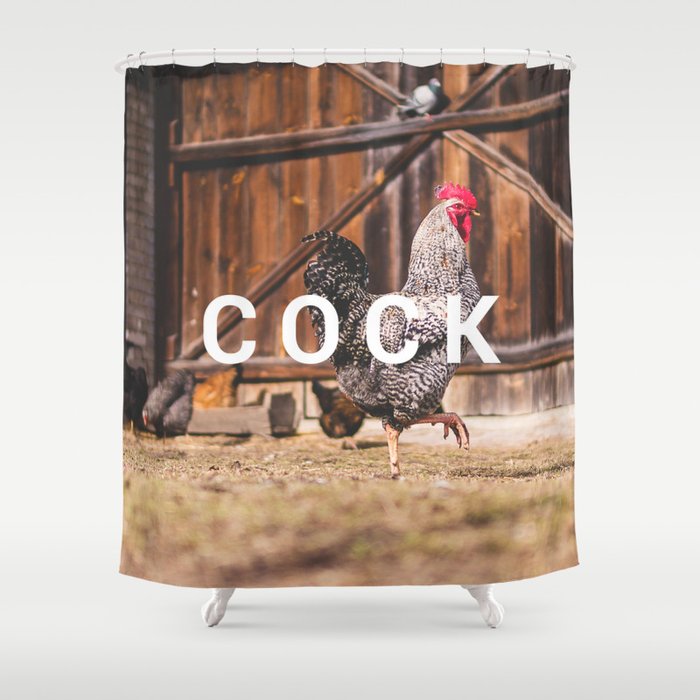 Cock Shower Curtain