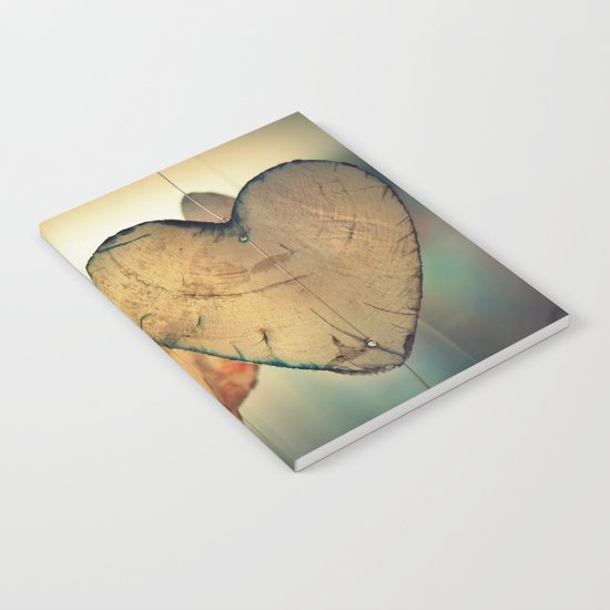 Vintage Boho Chic Bokeh Hearts Wind Chimes Notebook