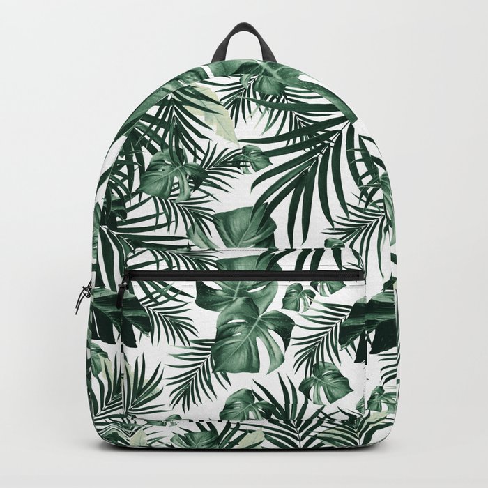 Tropical Jungle Leaves Pattern #4 (2020 Edition) #tropical #decor #art #society6 Backpack