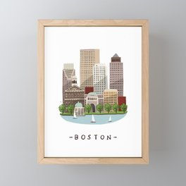 Boston Framed Mini Art Print