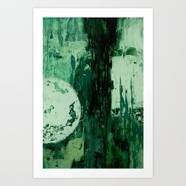 Green painting Art Print