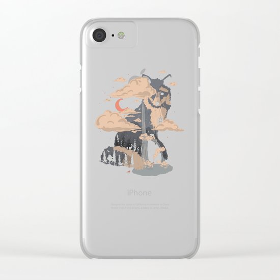 At the Foot of Fox Mountain... Clear iPhone Case