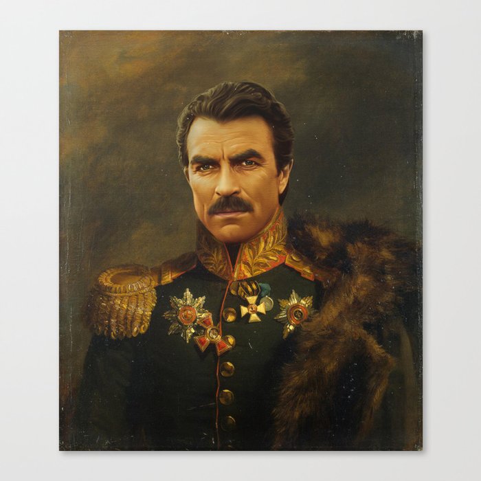 Tom Selleck - replaceface Canvas Print