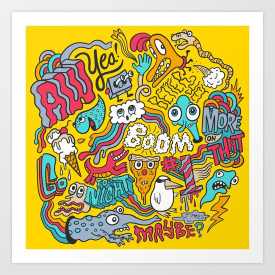 AW YEA! Art Print