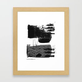 shape shift. black 01 Framed Art Print