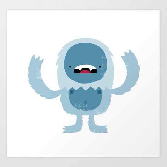 Yeti Art Print