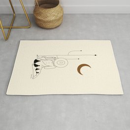 Talking to the Moon - Rustic Area & Throw Rug