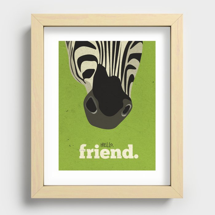 Hello, Friend Recessed Framed Print