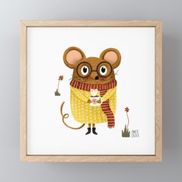 Tea Mouse Framed Mini Art Print